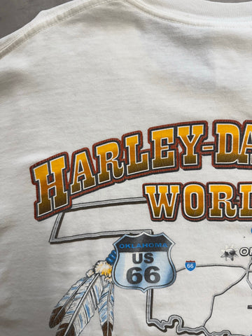 00's HARLEY DAVIDSON「Oklahoma City」ハーレーロングTシャツ