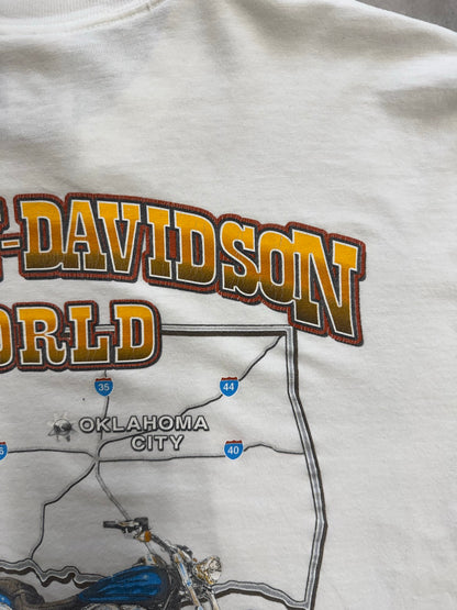 00's HARLEY DAVIDSON「Oklahoma City」ハーレーロングTシャツ