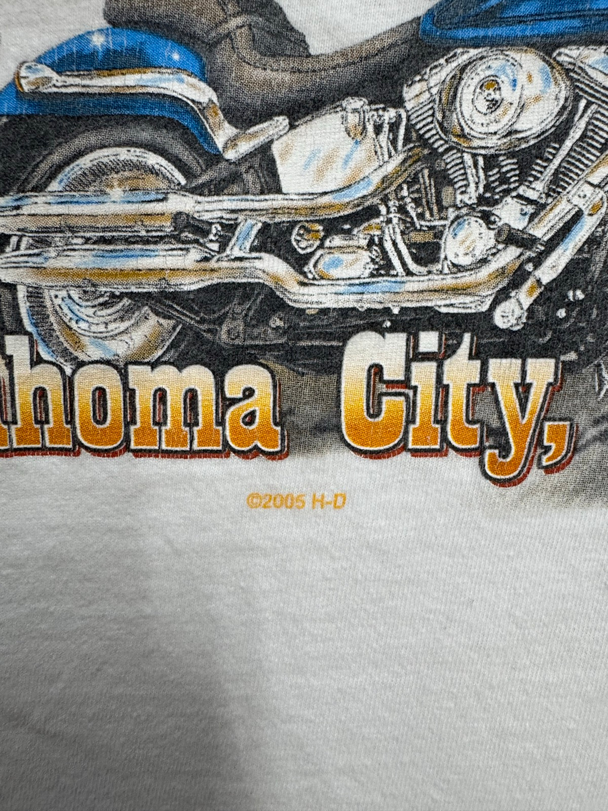 00's HARLEY DAVIDSON「Oklahoma City」ハーレーロングTシャツ
