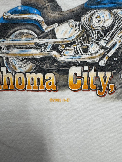 00's HARLEY DAVIDSON「Oklahoma City」ハーレーロングTシャツ