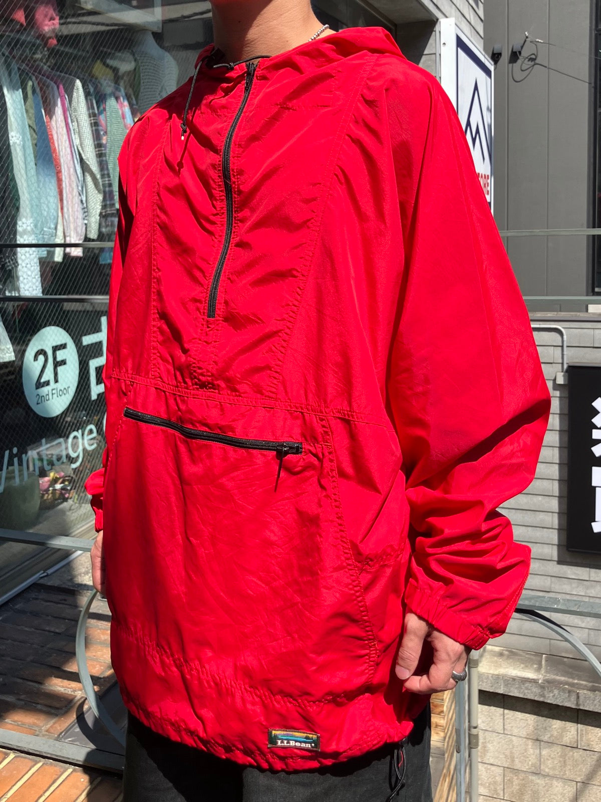 90's L.L.Bean「SUPPLEXナイロン」アノラックパーカ