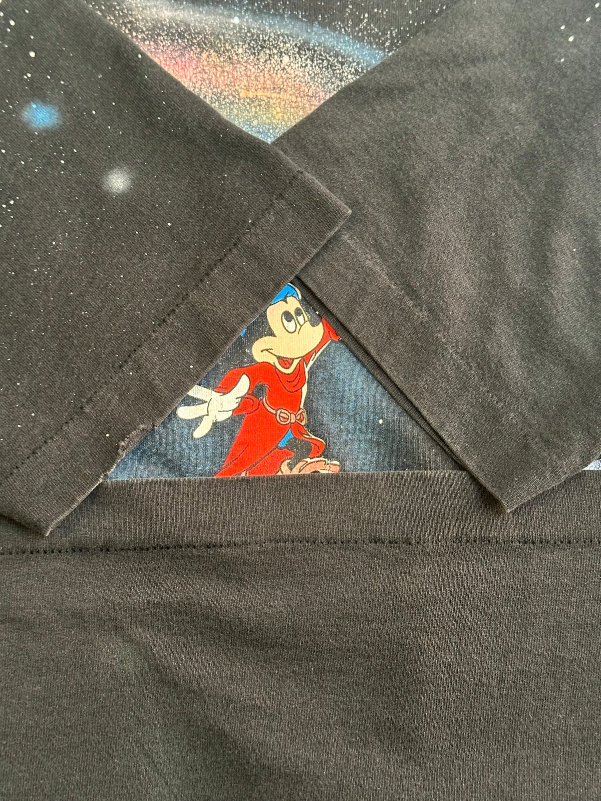 90's DISNEY「Fantasia Mickey Galaxy」キャラクターTシャツ×