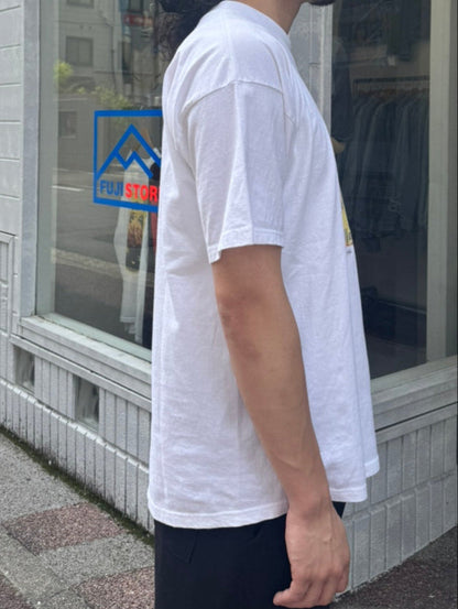00's GUSTAV KLIMT「Der Kuss」ホワイトTシャツ　