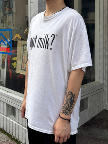 90's「Got Milk?」ホワイトＴシャツ