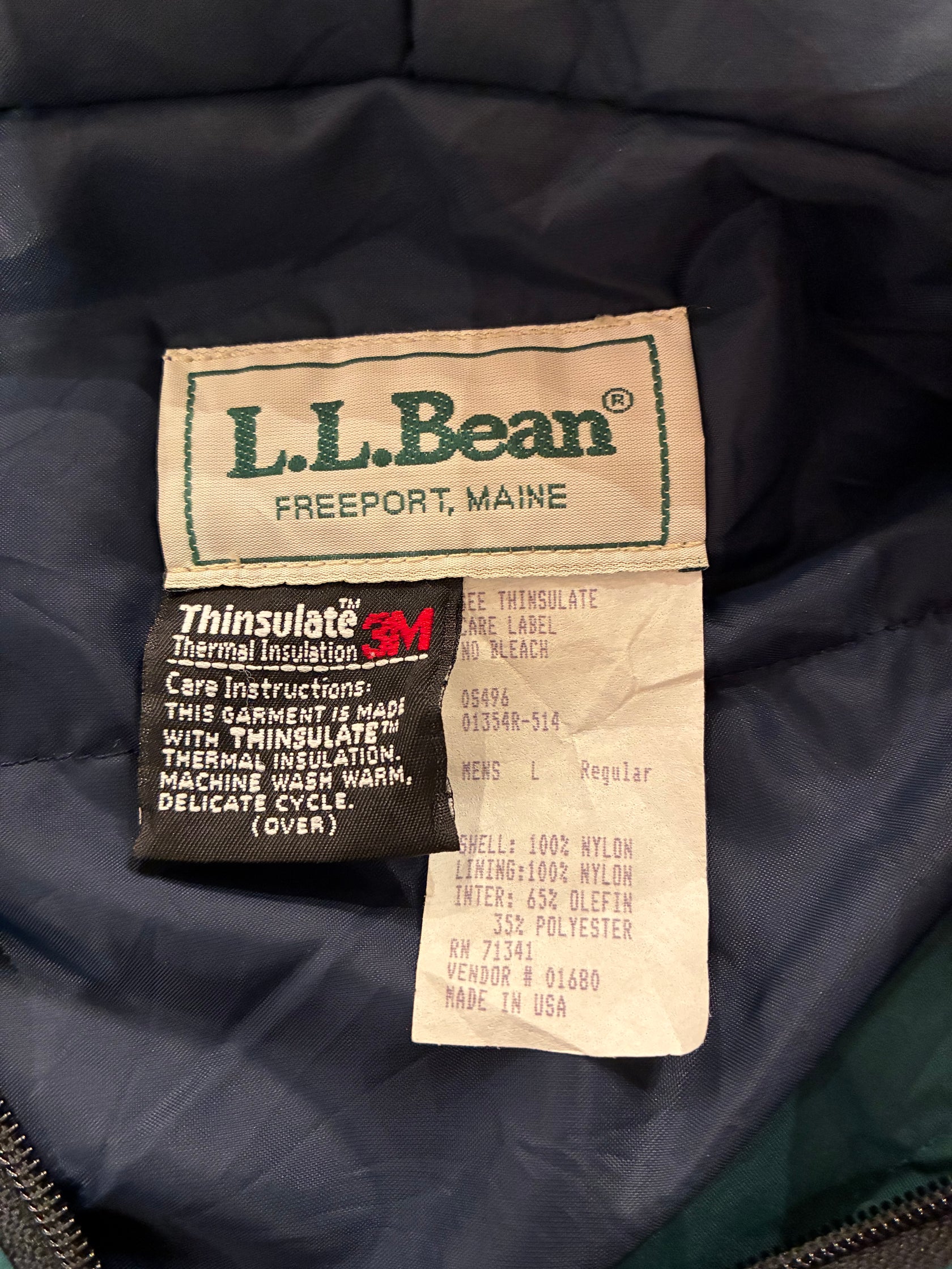 80's「 L.L.BEAN」USA製 アノラックパーカー