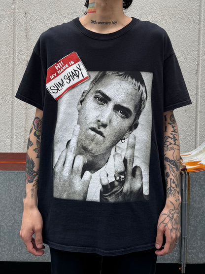 00's EMINEM「Hi！My Name is Slim Shady」ヒップホップTシャツ