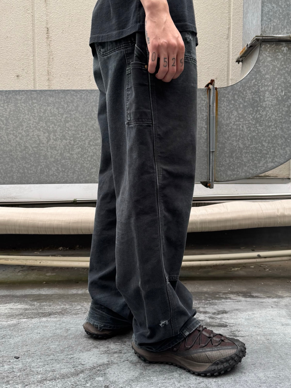 90's Carhartt「DOUBLE NKEE」USA製 ダックパンツ