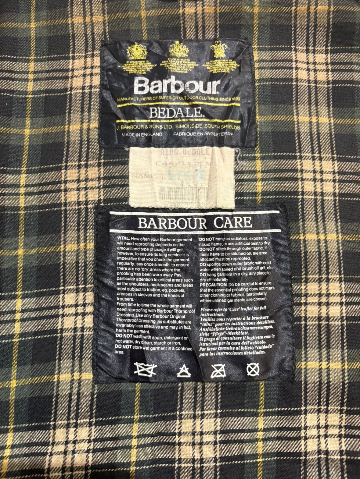 90’s  Barbour「BEDALE」オイルドジャケット