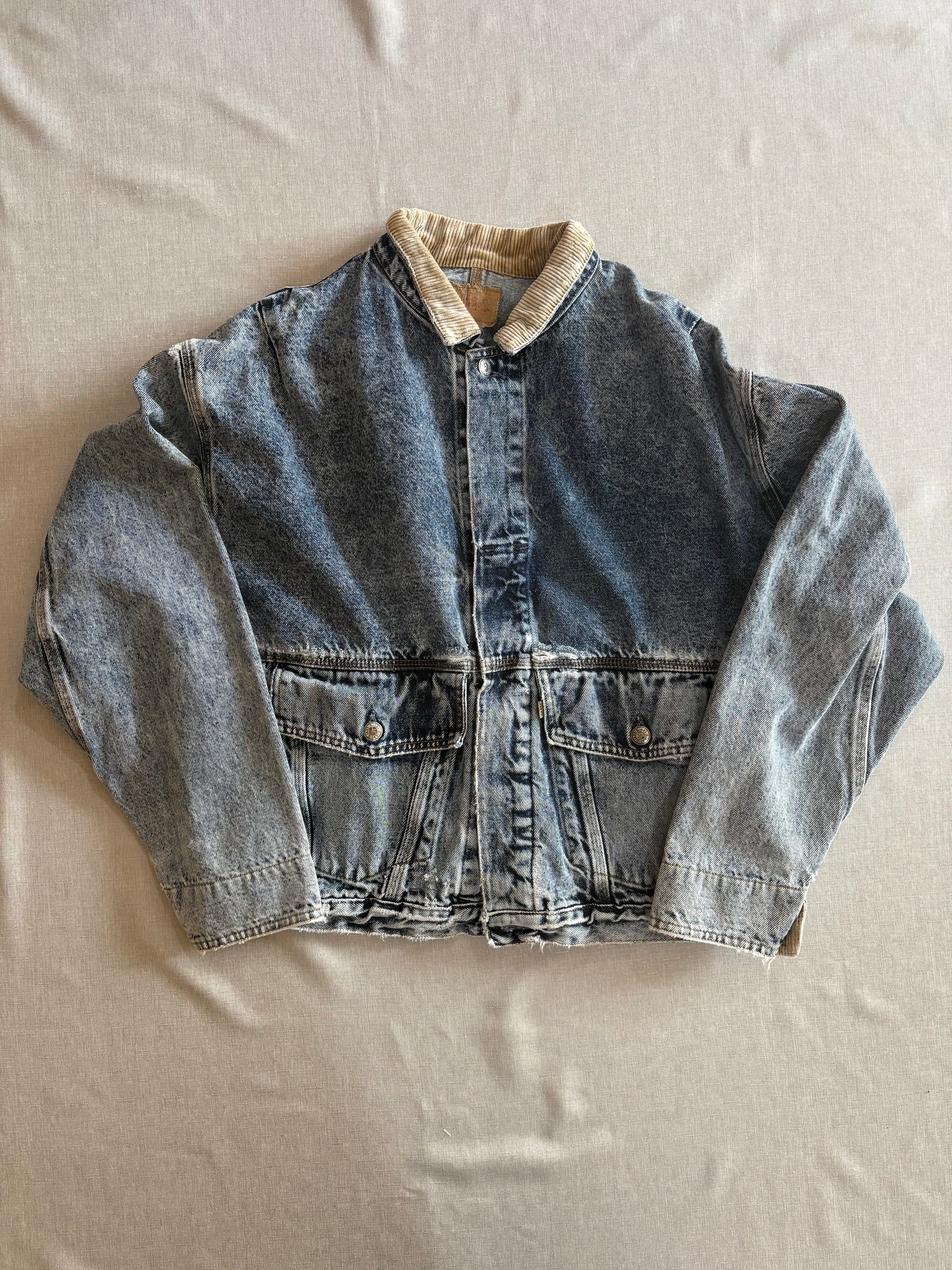 80's LEVI'S「75073」ケミカルウォッシュデニムジャケット