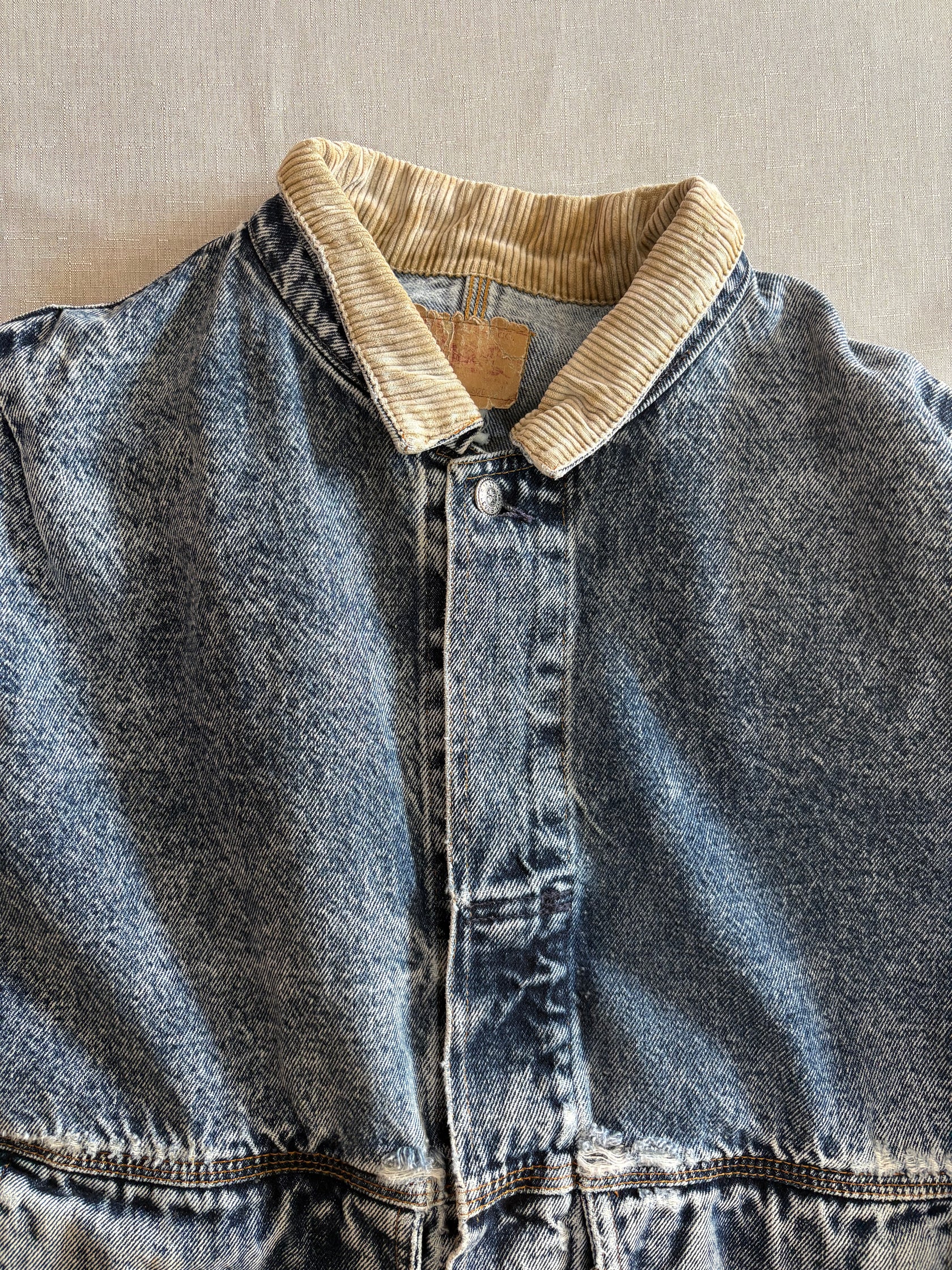 80's LEVI'S「75073」ケミカルウォッシュデニムジャケット