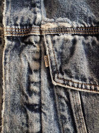 80's LEVI'S「75073」ケミカルウォッシュデニムジャケット