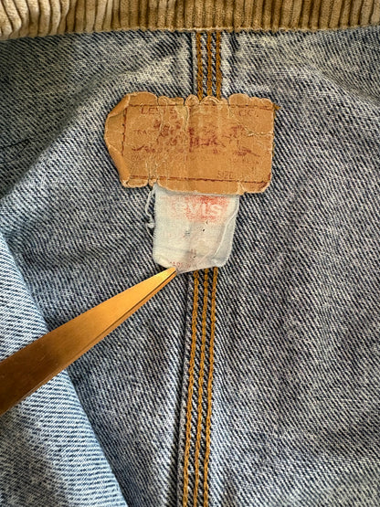 80's LEVI'S「75073」ケミカルウォッシュデニムジャケット
