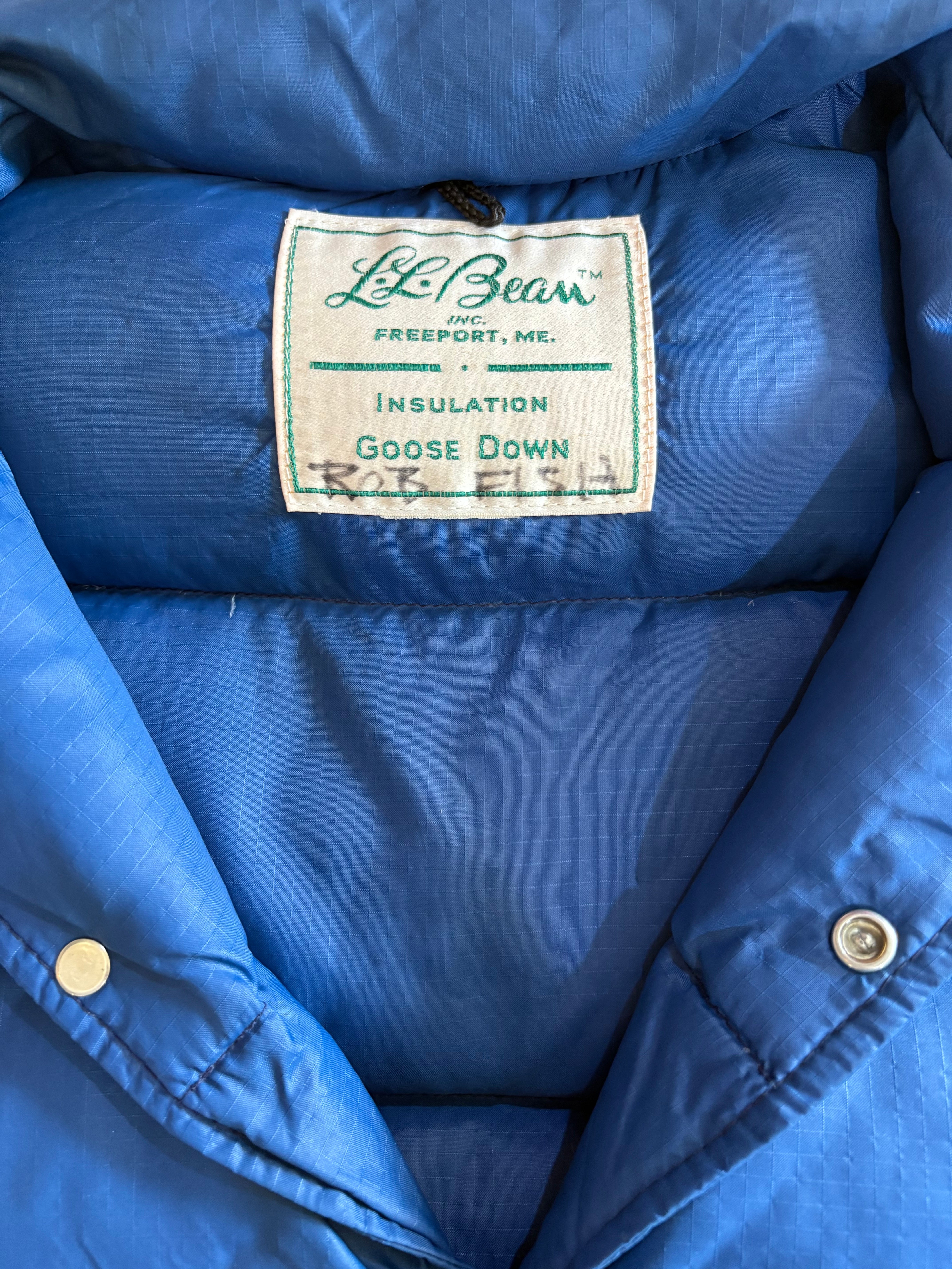 70's L.L.BEAN「Cursive Tag」ダウンベスト – FUJI STORE