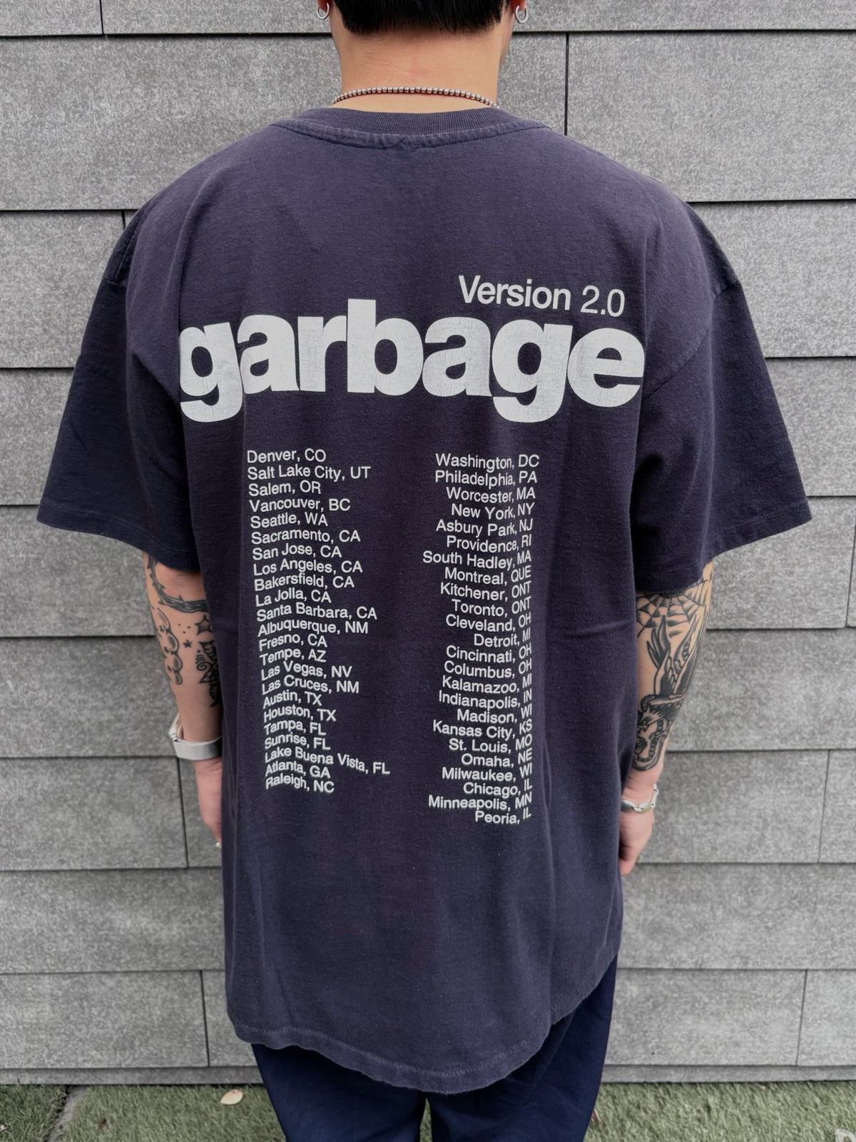 90's Garbage「Version 2.0」バンドTシャツ
