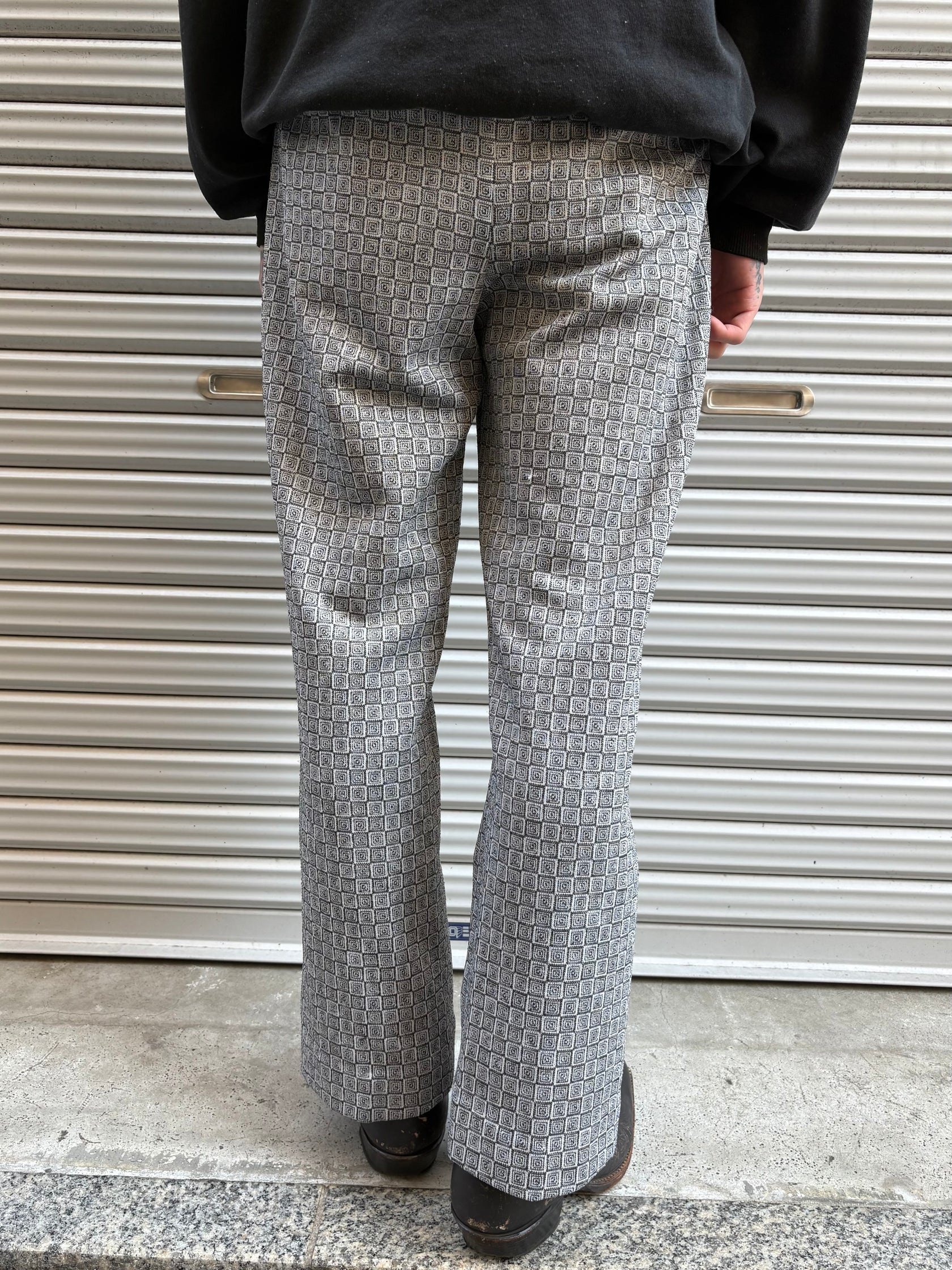 70’s～80’s 総柄フレアスラックス