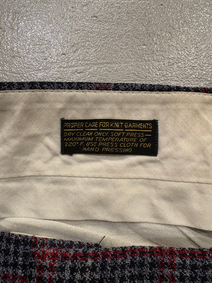 70’s～80’s 総柄フレアスラックス 千鳥柄