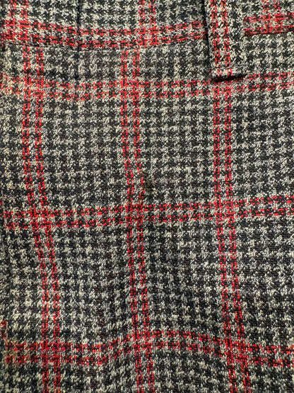 70’s～80’s 総柄フレアスラックス 千鳥柄