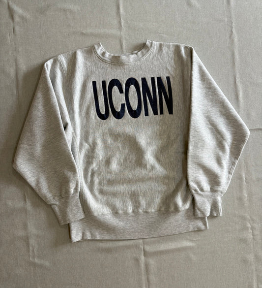 80's CHAMPION「UCONN」Reverse Weave USA製 カレッジスウェット