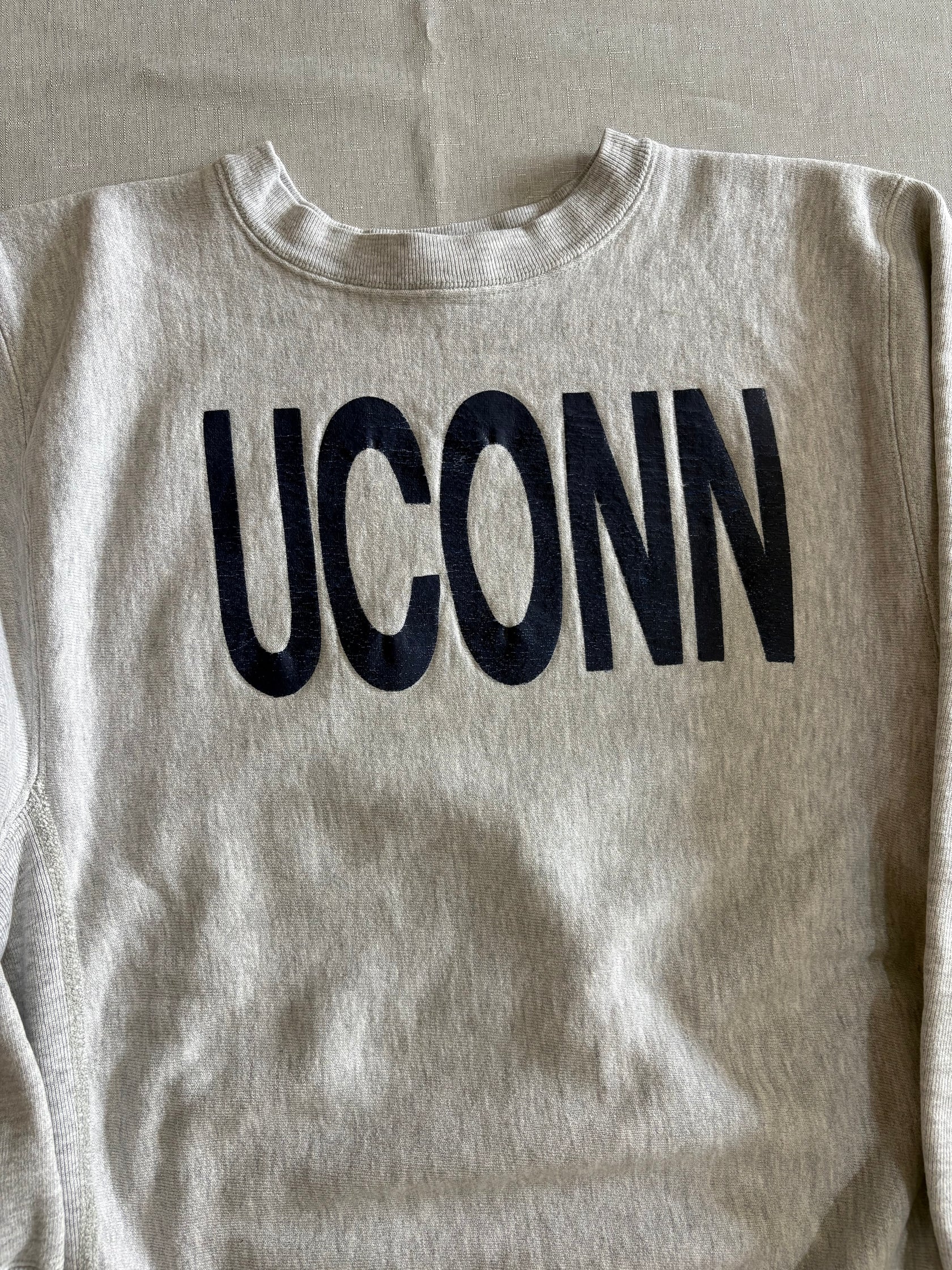 80's CHAMPION「UCONN」Reverse Weave USA製 カレッジスウェット