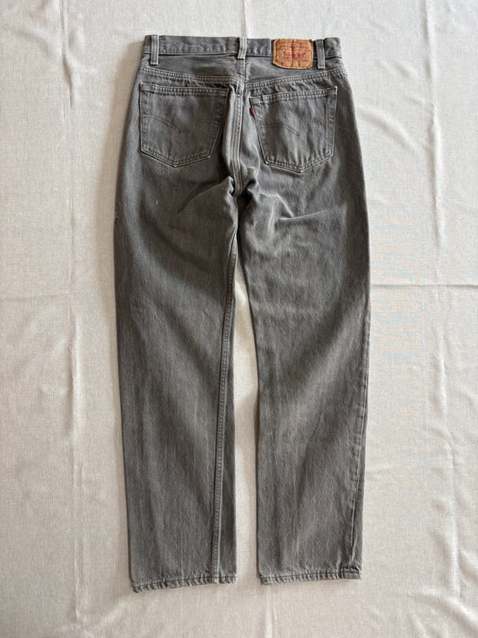90's Levi’s 501「USA製」先染めブラックデニム