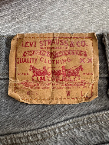 90's Levi’s 501「USA製」先染めブラックデニム