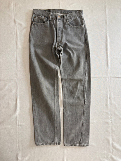 90's Levi’s 501「USA製」先染めブラックデニム