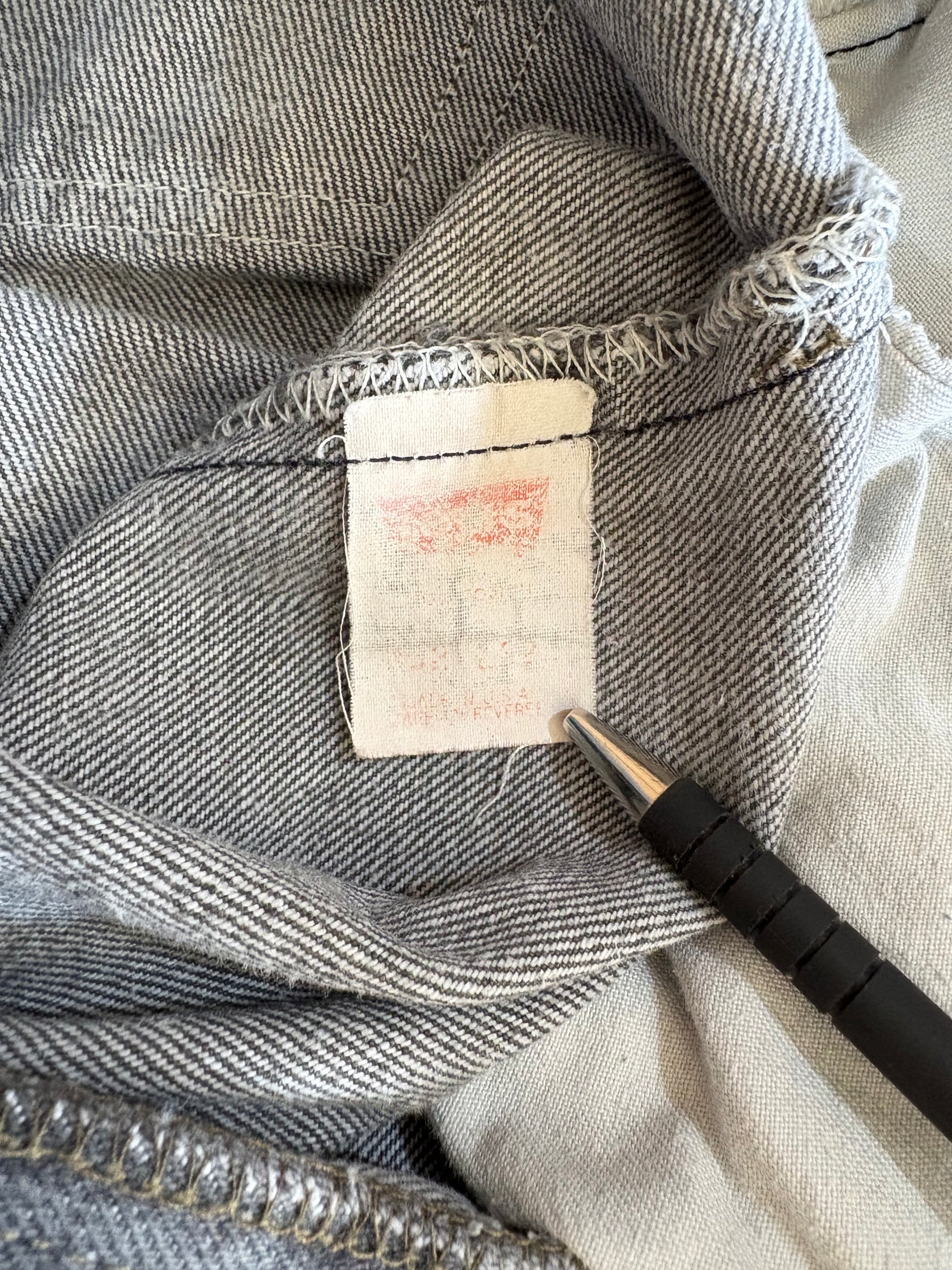 90's Levi’s 501「USA製」先染めブラックデニム