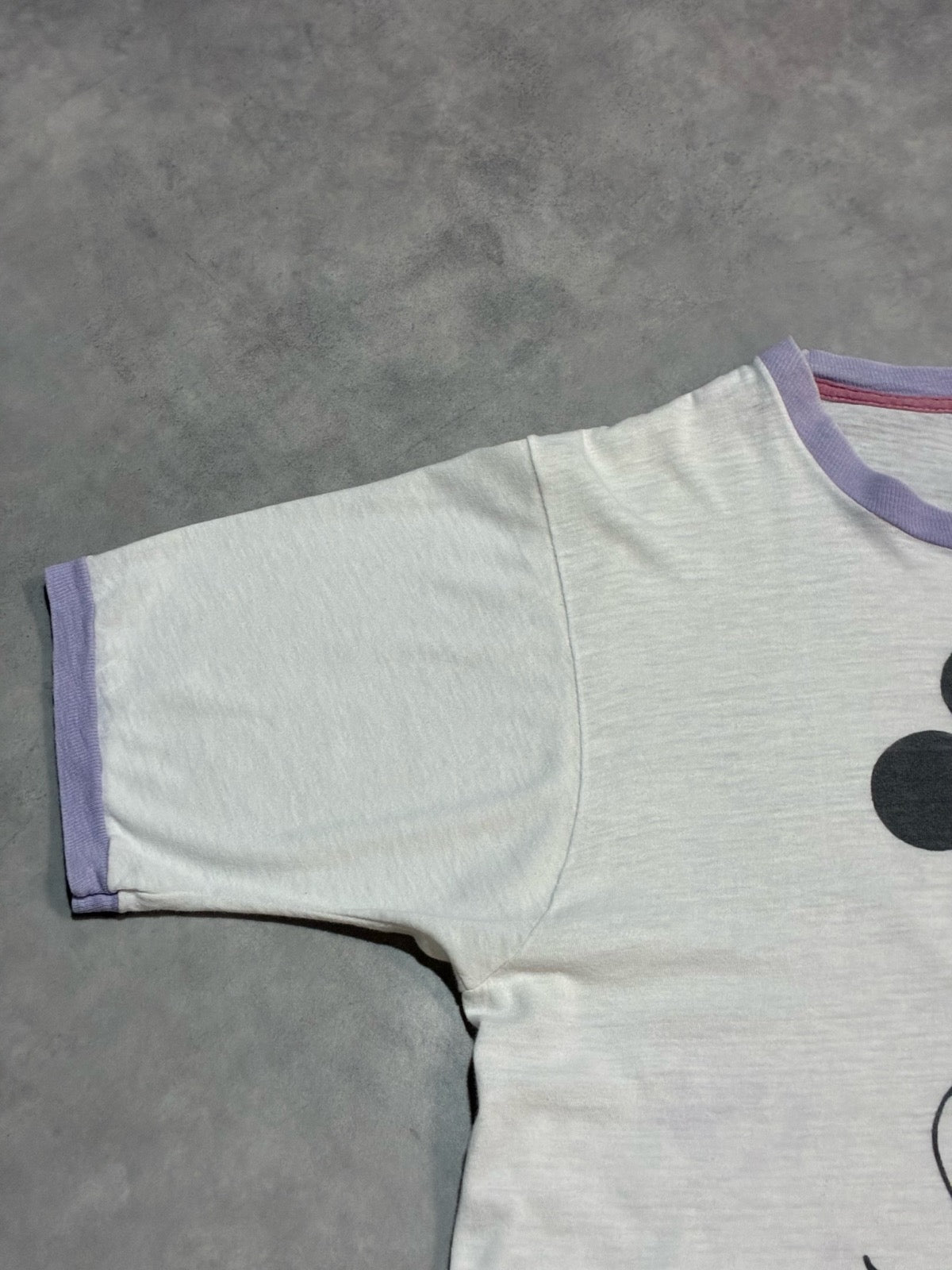 80's Walt Disney World 「白足ミッキーBILLネーム」キャラクターTシャツ