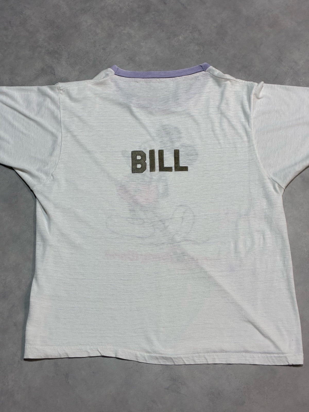 80's Walt Disney World 「白足ミッキーBILLネーム」キャラクターTシャツ