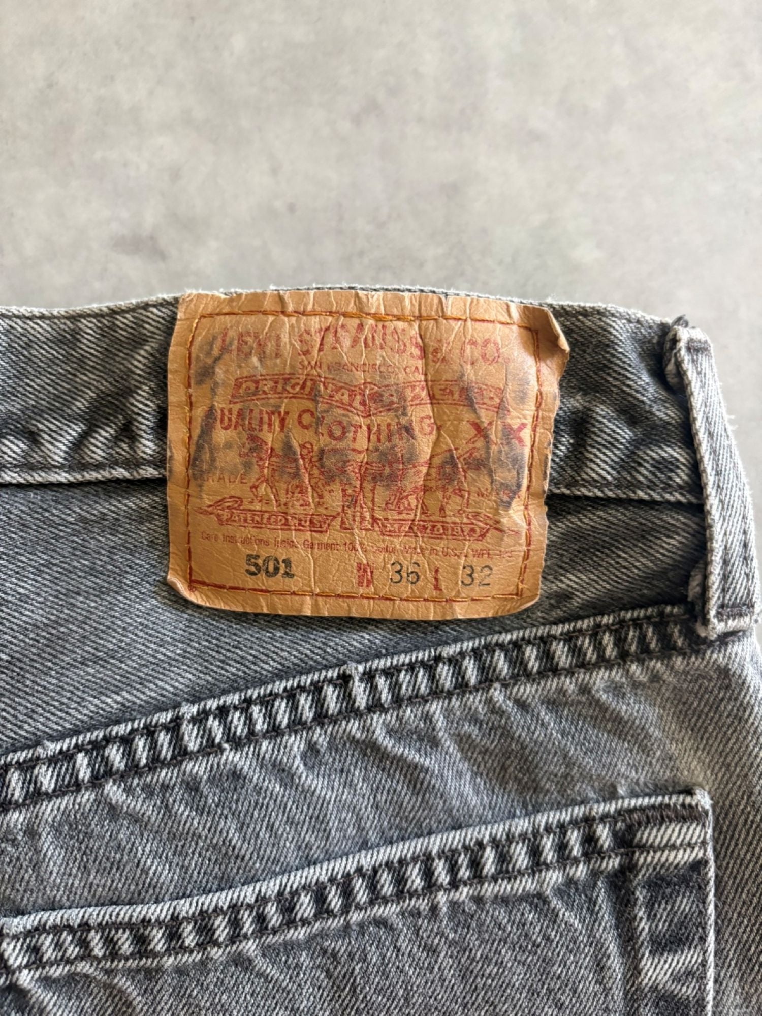 90's Levi’s「501-0660」USA製 後染め ブラックデニム
