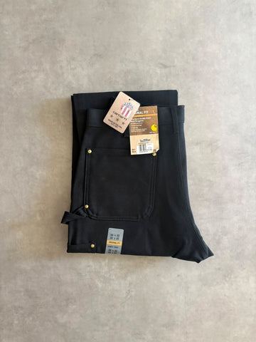 「Carhartt」ダブルニー ワークパンツ ブラック DEADSTOCK