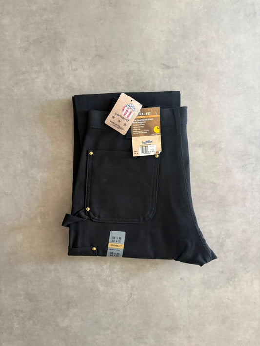 「Carhartt」ダブルニー ワークパンツ ブラック DEADSTOCK