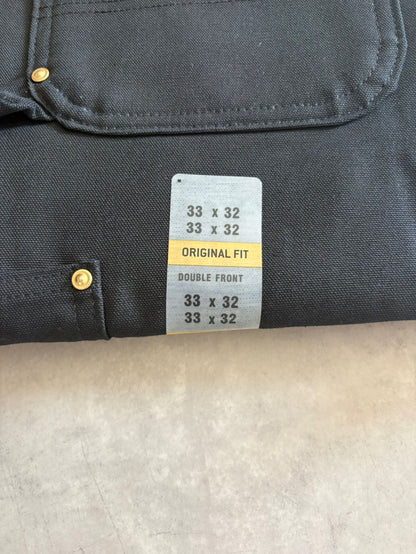 「Carhartt」ダブルニー ワークパンツ ブラック DEADSTOCK