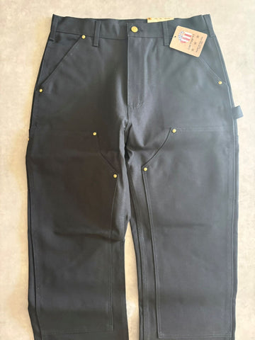 「Carhartt」ダブルニー ワークパンツ ブラック DEADSTOCK