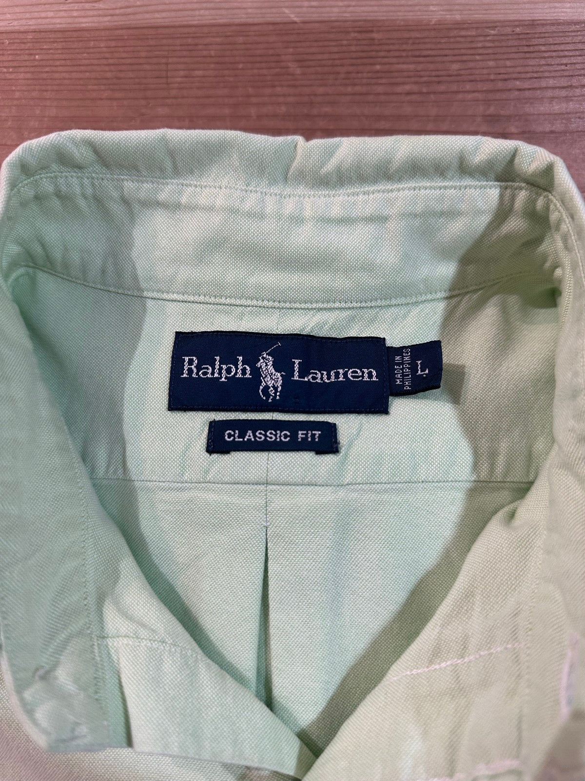 90's RALPH LAUREN「classic fit」ボタンダウンシャツ