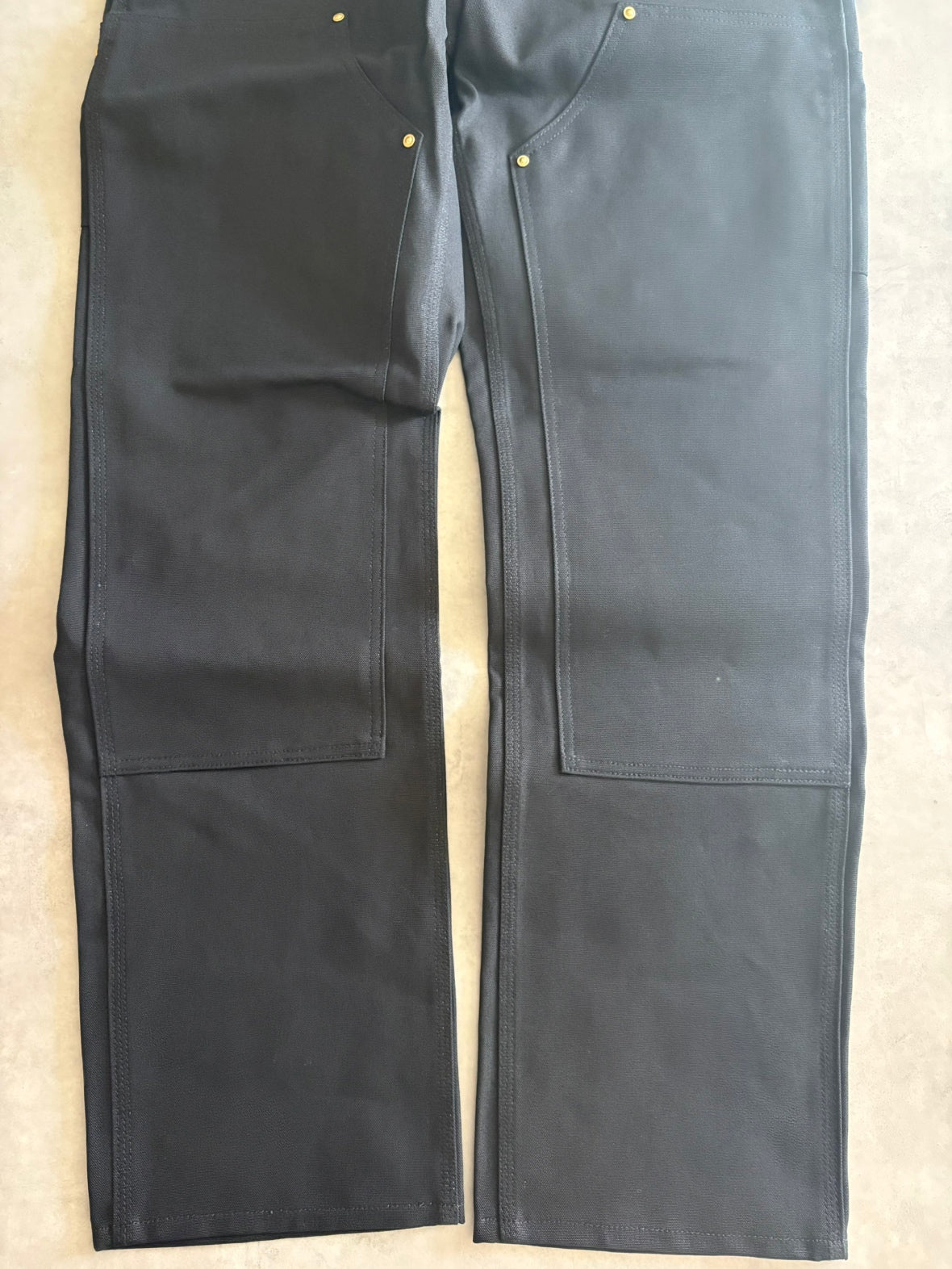 「Carhartt」ダブルニー ワークパンツ ブラック DEADSTOCK
