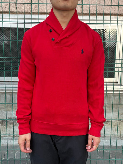POLO RALPH LAUREN ショールカラーコットンニット