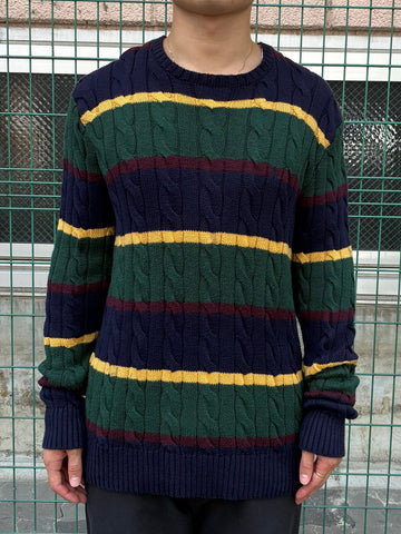 POLO RALPH LAUREN クルーネックボーダーニット