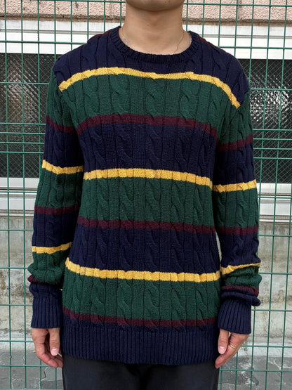 POLO RALPH LAUREN クルーネックボーダーニット