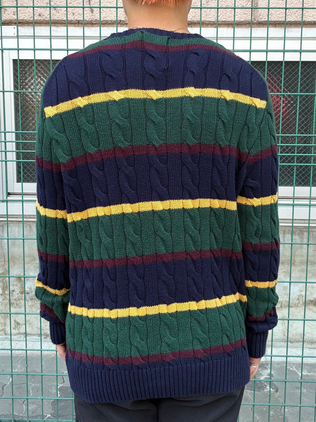 POLO RALPH LAUREN クルーネックボーダーニット