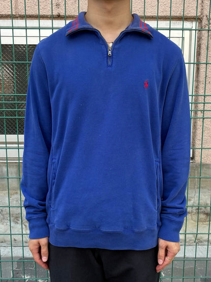 90's~00's POLO BY RALPH LAUREN ハーフジップスウェット