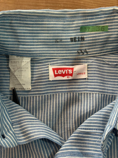 80's LEVI'S USA製 ストライプシャツ