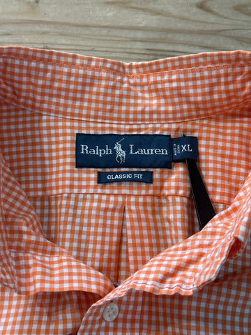 90's RALPH LAUREN「Custom Fit」 ギンガムチェックシャツ