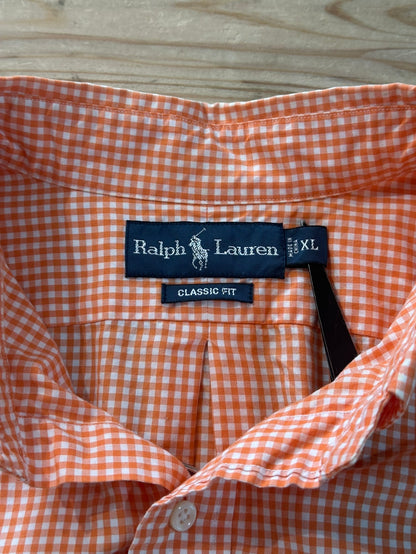 90's RALPH LAUREN「Custom Fit」 ギンガムチェックシャツ