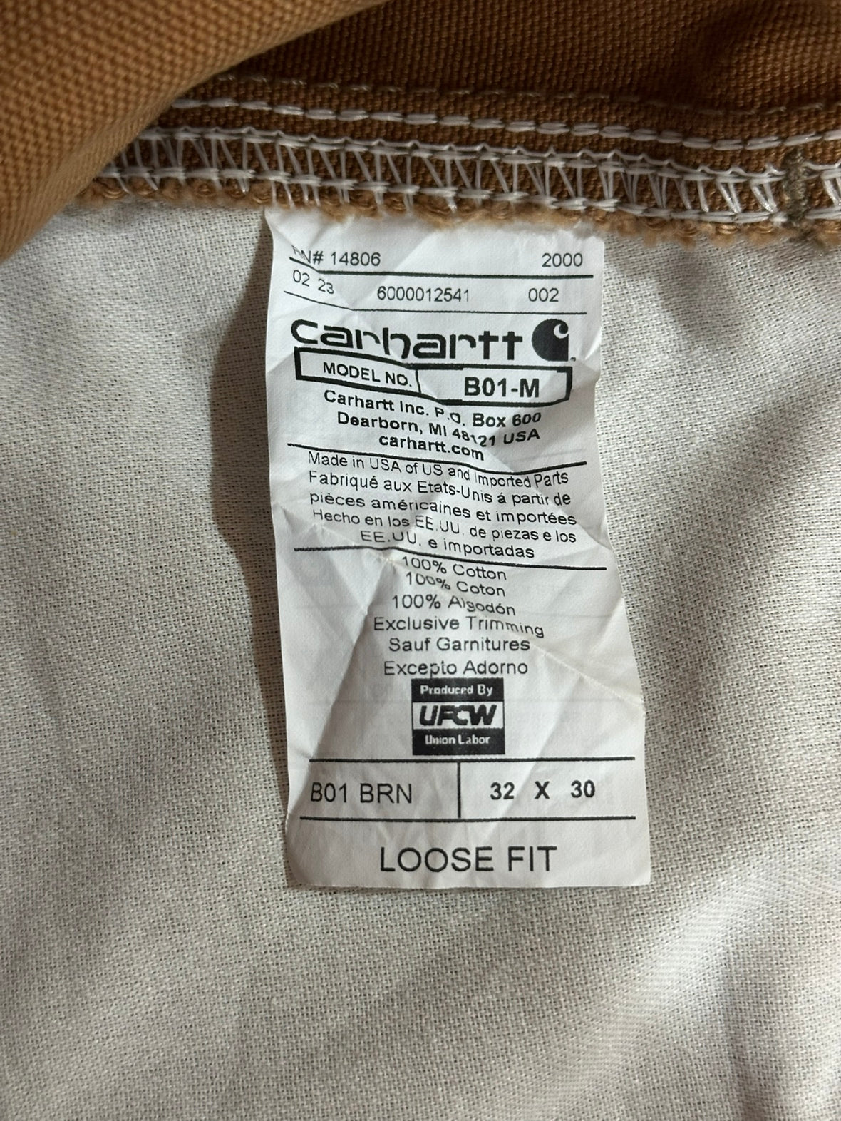 00's CARHARTT 「DOUBLE KENN」USA製 ペインターパンツ