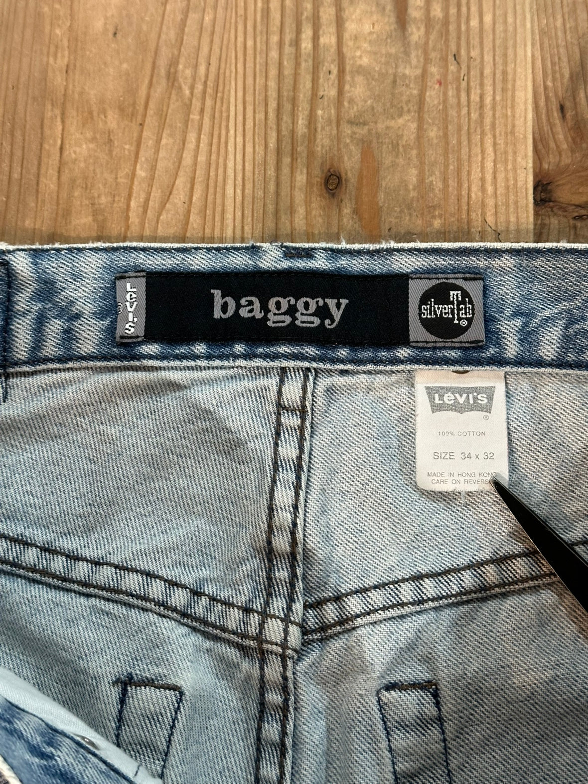 90's LEVIS「baggy」シルバータブ