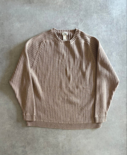 00's「L.L.Bean」コットンリブニット