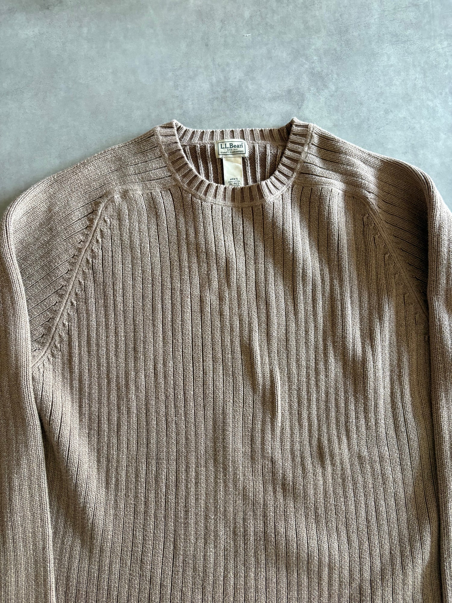 00's「L.L.Bean」コットンリブニット