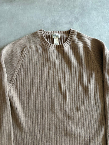 00's「L.L.Bean」コットンリブニット