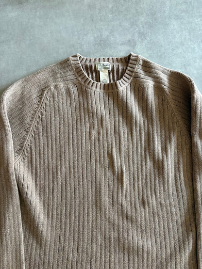 00's「L.L.Bean」コットンリブニット